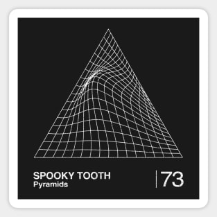 Spooky Tooth / Pyramids / Minimalist Graphic Artwork Design Magnet